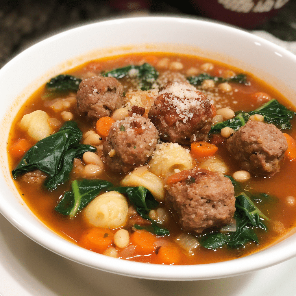 Instant Pot Meatball Minestrone Soup Recipe