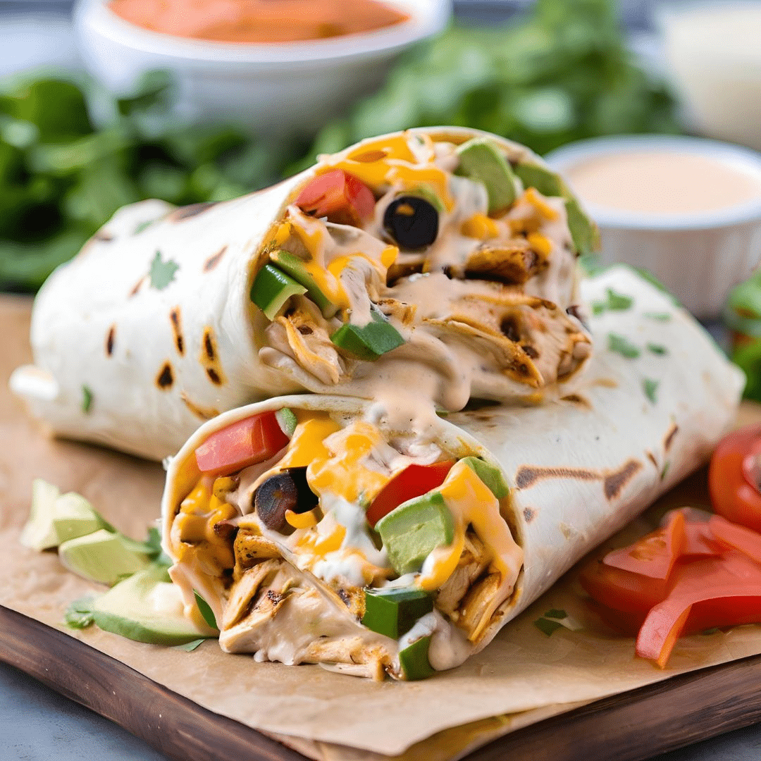Chipotle Ranch Grilled Chicken Burrito Recipe