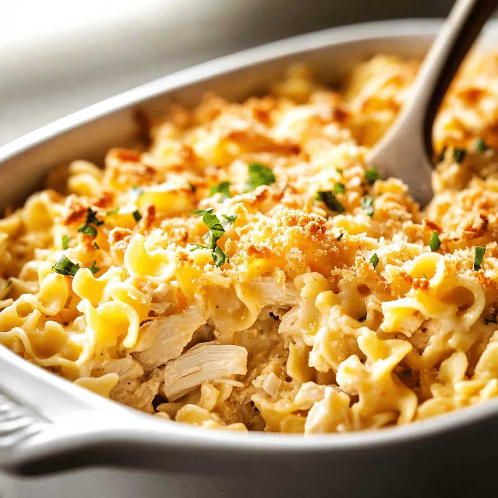 Easy Chicken Noodle Casserole Recipe