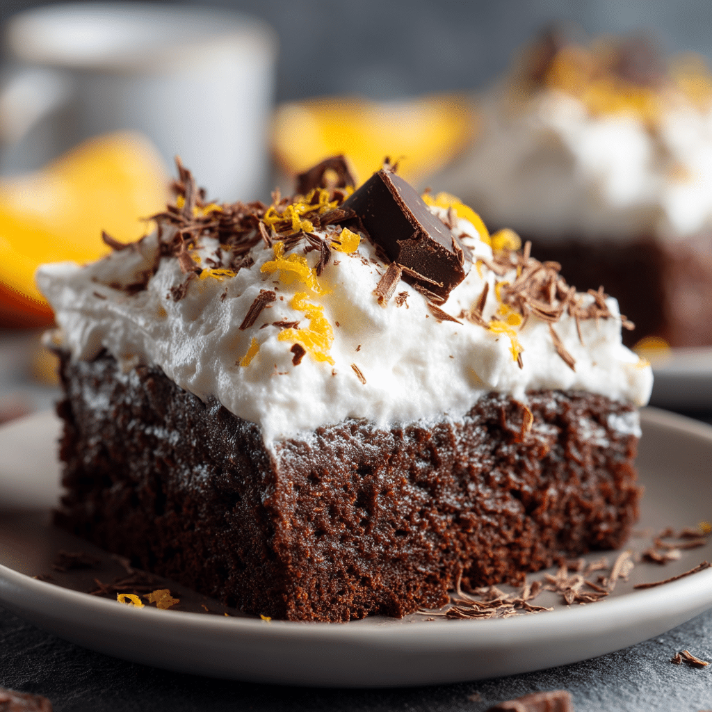 Chocolate Orange Poke Cake Recipe