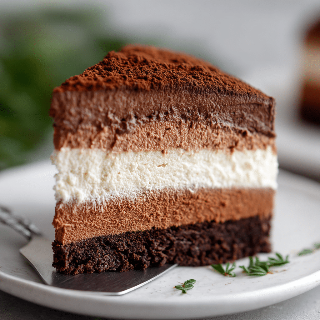 Chocolate Mousse Cake Recipe (3 Layers of Bliss)