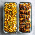 High Protein Honey Garlic Butter Chicken with Mac & Cheese Recipe