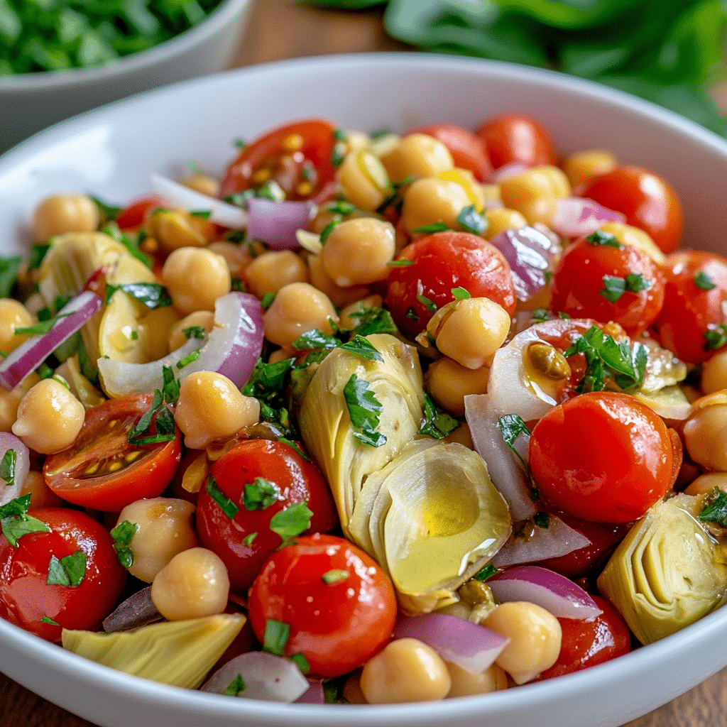 Tuscan Artichoke Tomato Salad
