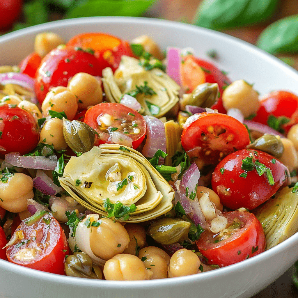 Tuscan Artichoke Tomato Salad