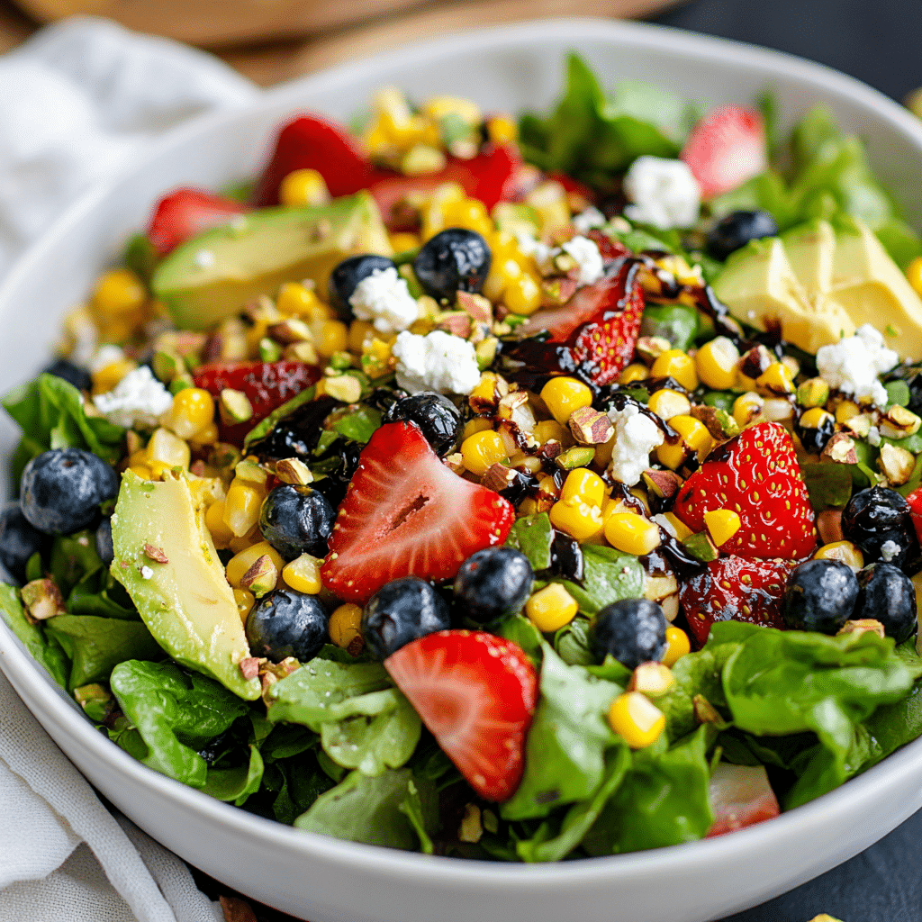 Strawberry Avocado Corn Salad