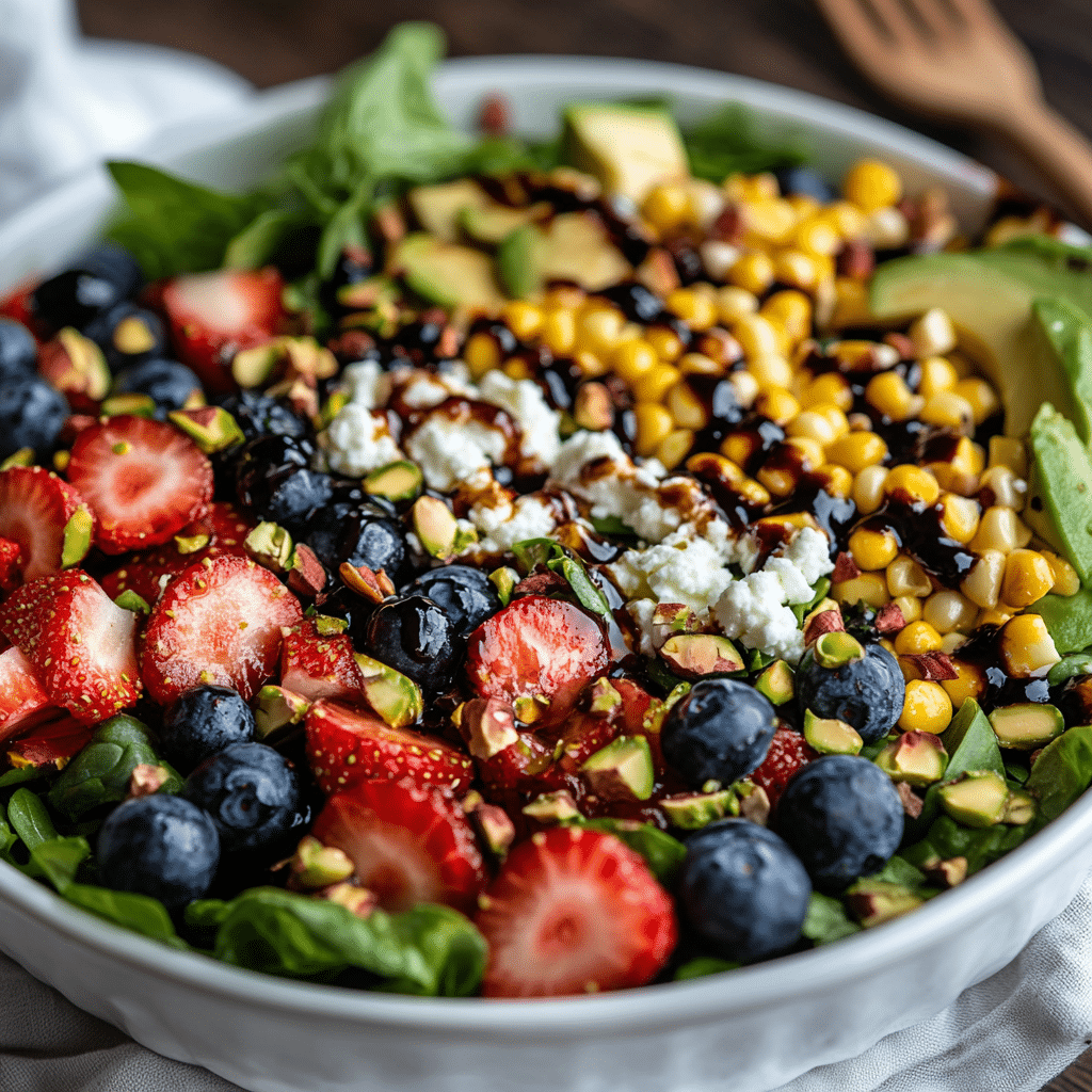 Strawberry Avocado Corn Salad