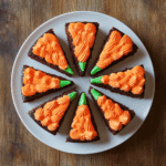 Carrot-Shaped Vegan Easter Brownies Recipe
