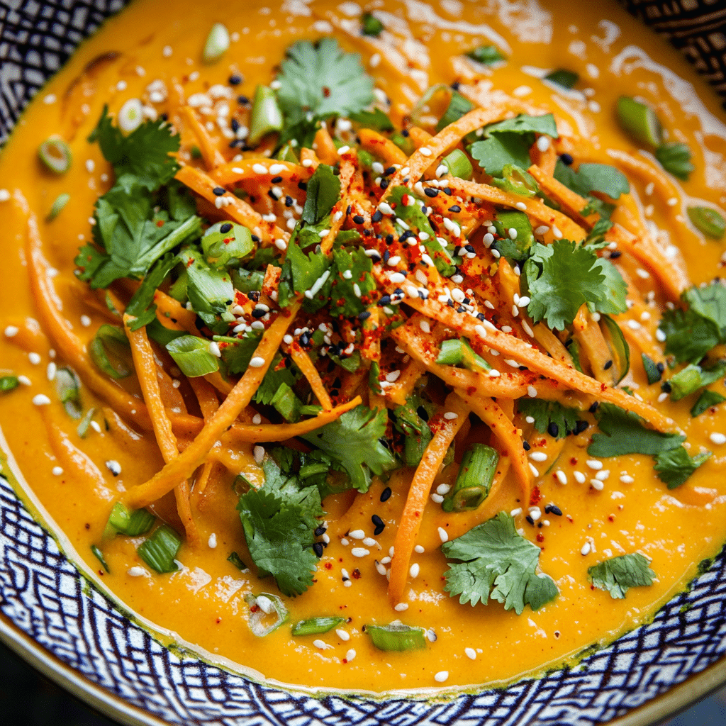 Spiced Coconut Carrot Soup