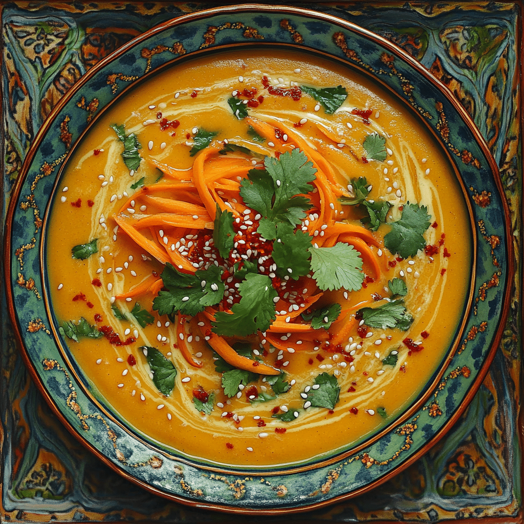 Spiced Coconut Carrot Soup