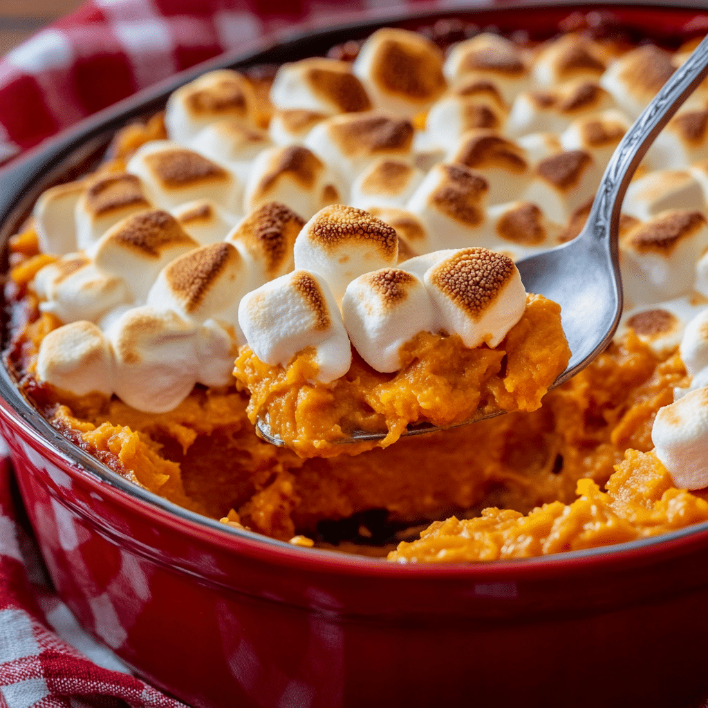 Sweet Potato Casserole with Marshmallows