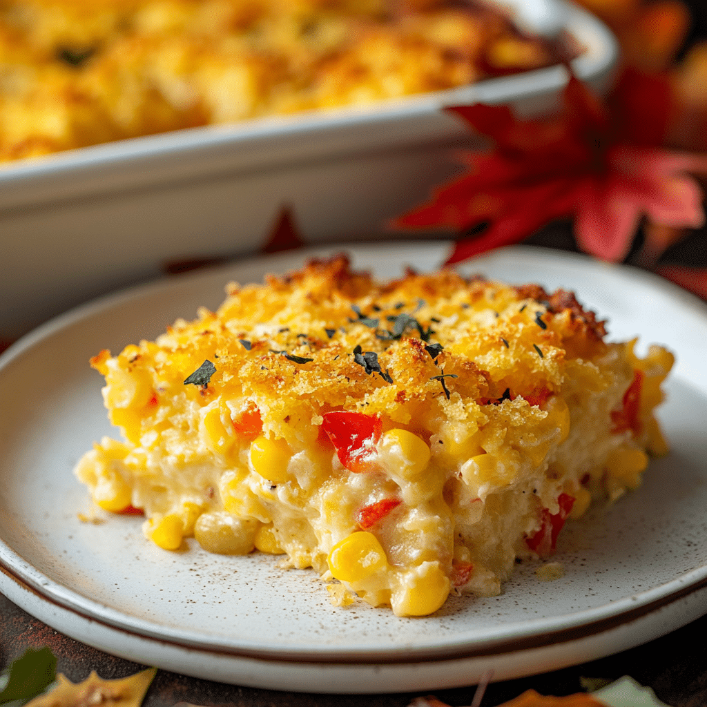Corn Casserole with Sausage
