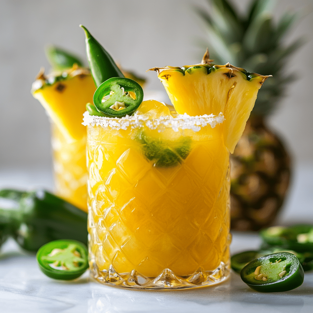Spicy Pineapple Mezcal Margarita