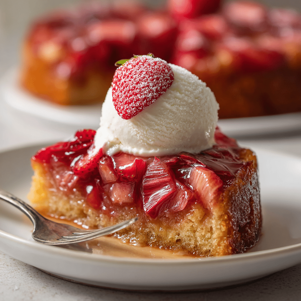 Rhubarb Upside Down Cake