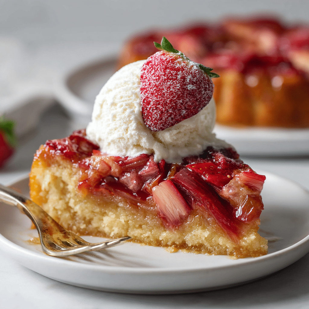 Rhubarb Upside Down Cake