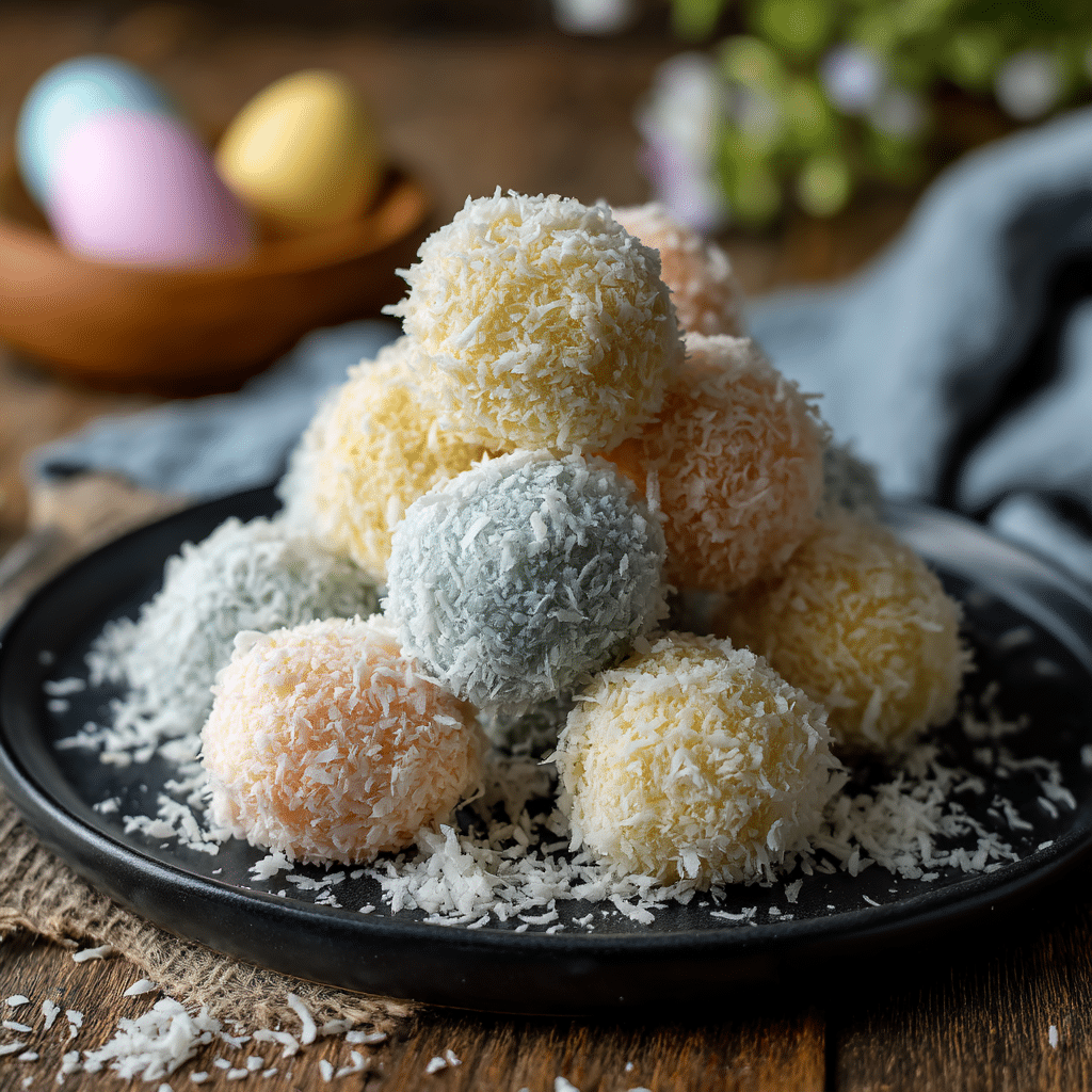 Easter Bunny Coconut Tails: A No-Bake Easter Treat