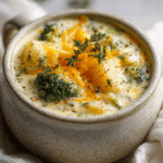 Creamy Broccoli and Cheddar Potato Soup