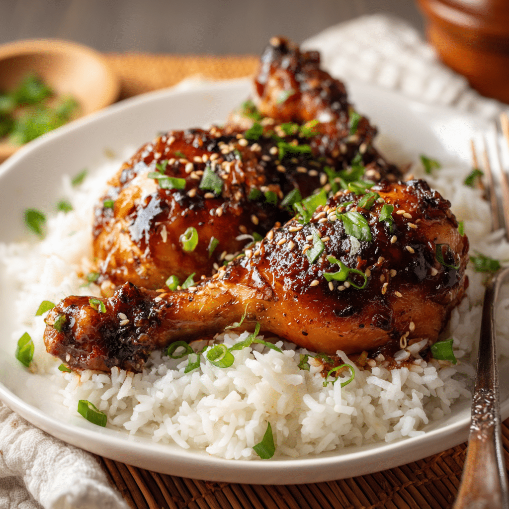 Slow Cooker Honey Garlic Chicken Legs