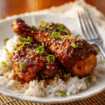 Slow Cooker Honey Garlic Chicken Legs