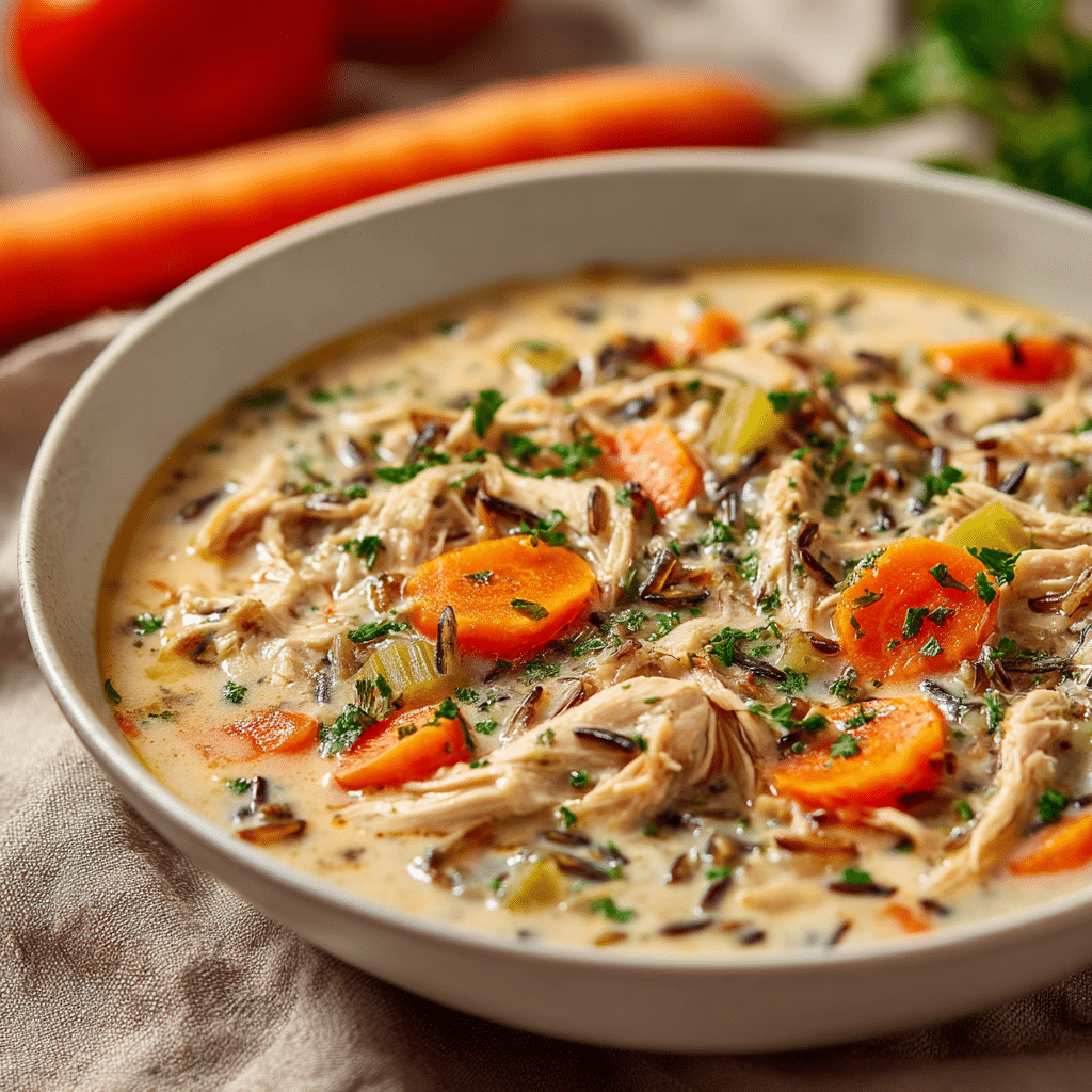 Slow Cooker Chicken Wild Rice Soup