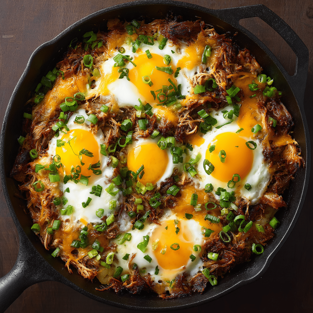 Cheesy Pulled Pork Hashbrown Casserole