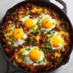 Cheesy Pulled Pork Hashbrown Casserole