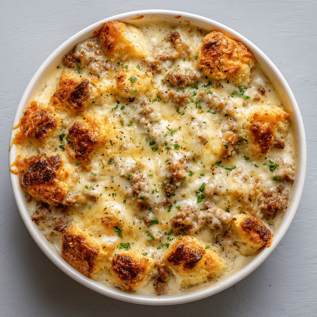 Best Biscuit and Gravy Casserole
