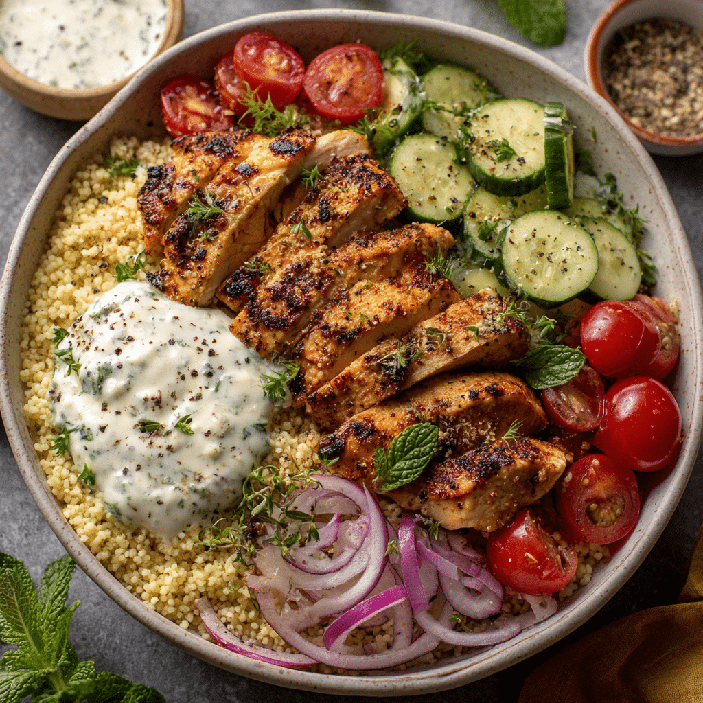 Easy Greek Chicken Bowls Recipe