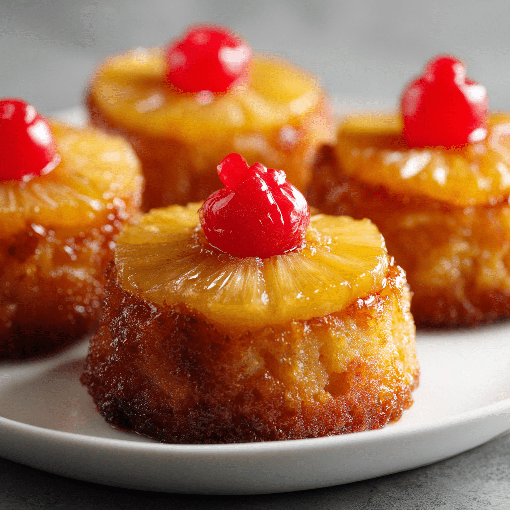 Mini Pineapple Upside Down Cakes
