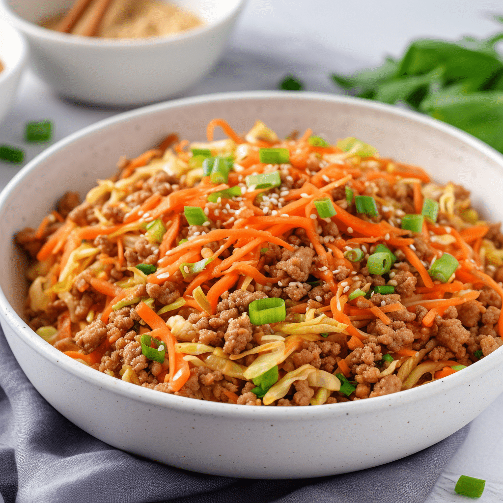 Chicken Egg Roll Bowls Recipe