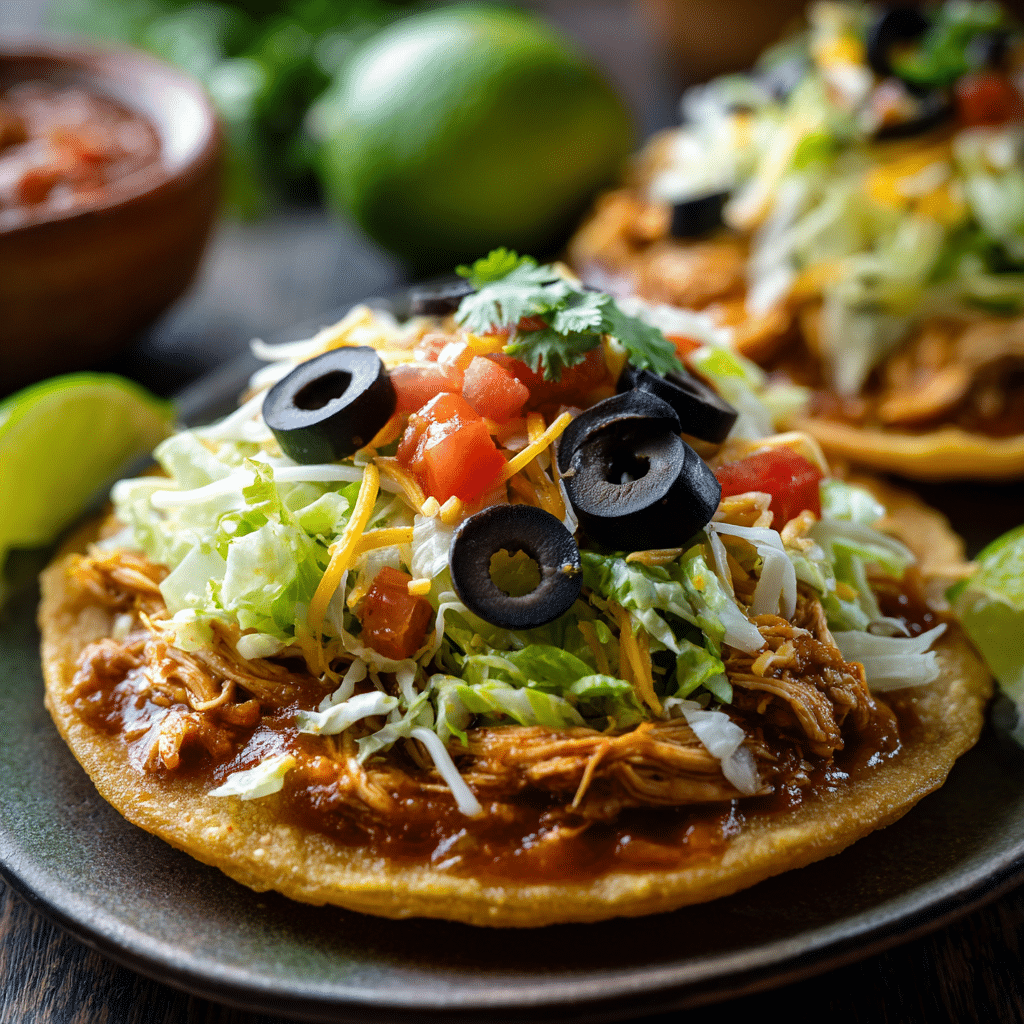 Chicken Tostadas
