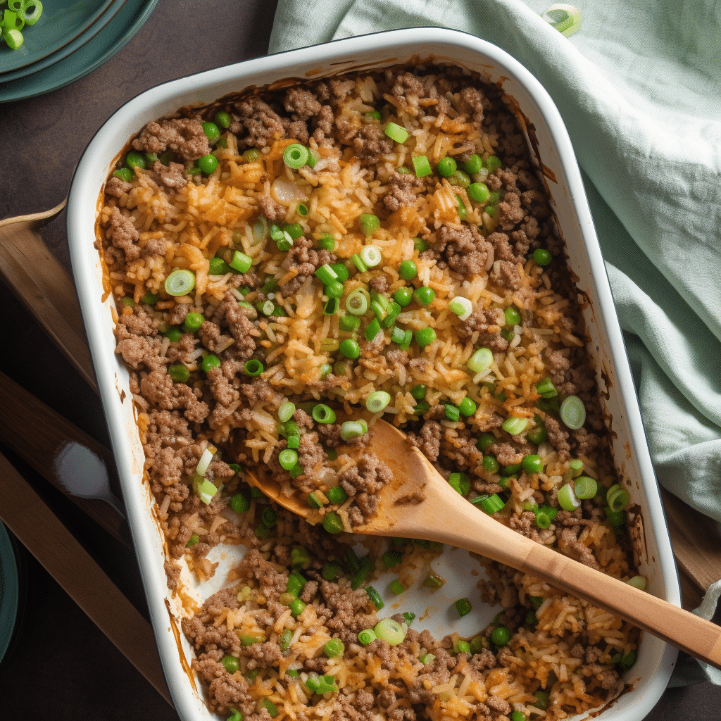 Ground Beef and Rice Casserole Recipe