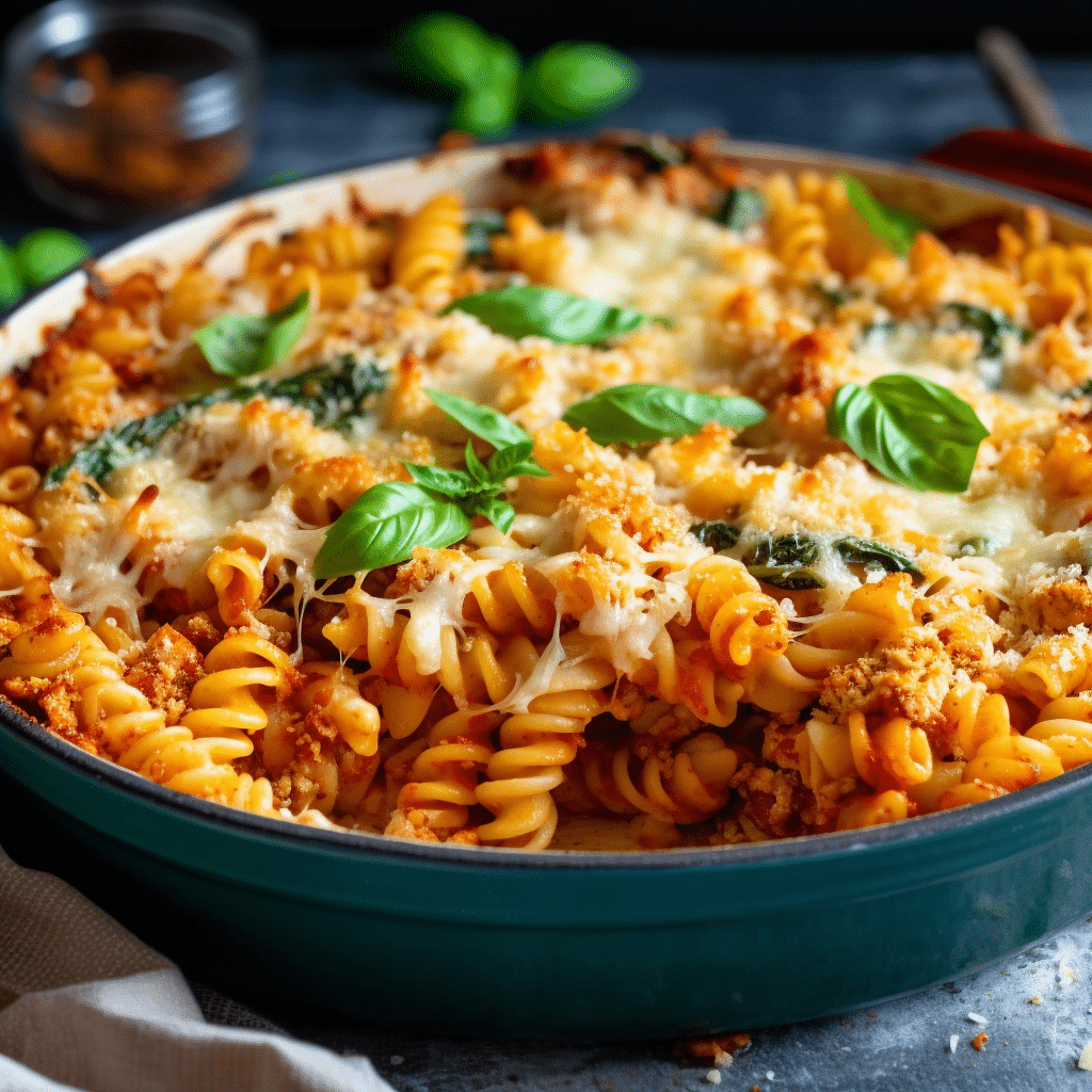 Chicken Parmesan Pasta Casserole Recipe