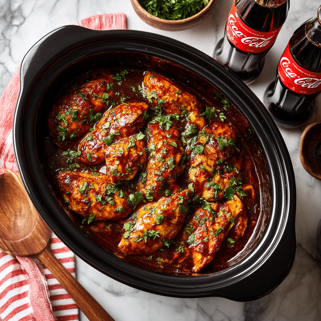 Slow Cooker Coca Cola Chicken Recipe