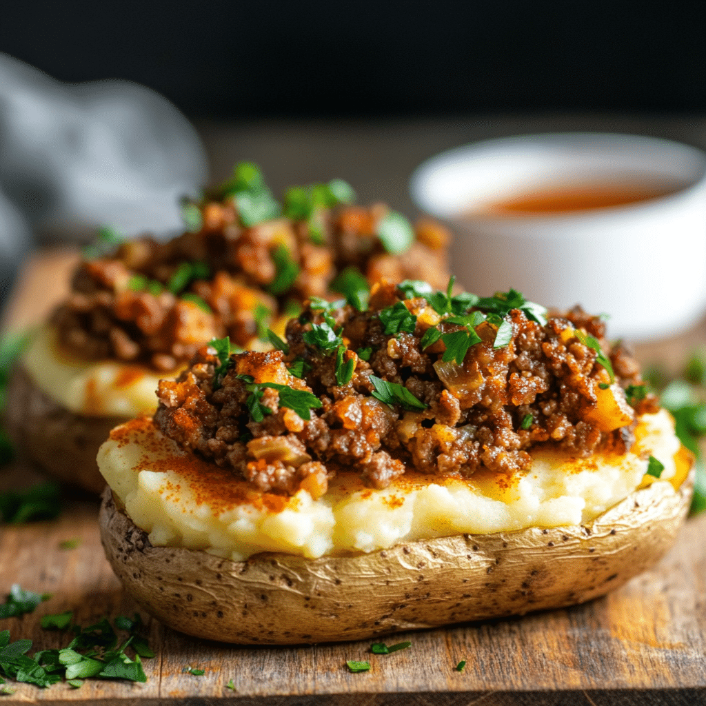 Shepherd’s Pie Potato Skins