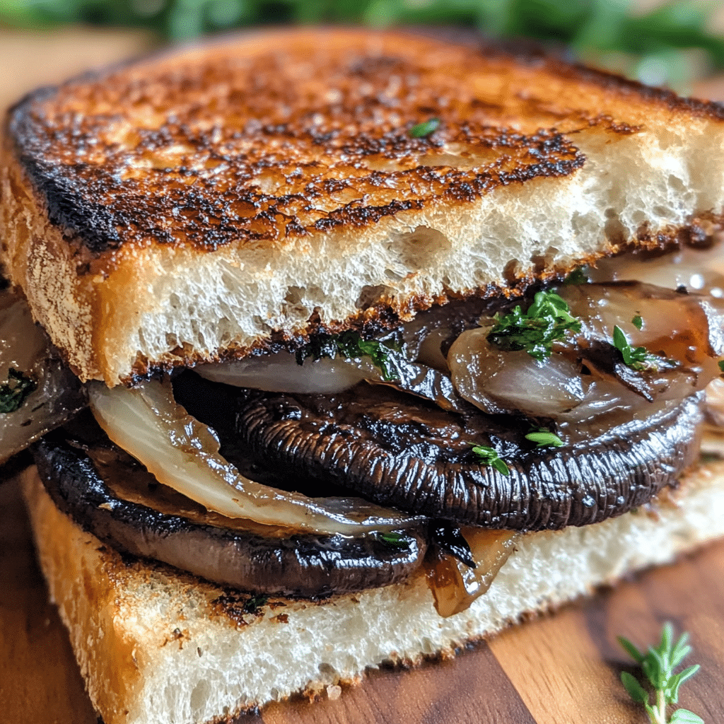 Portobello French Dip with Horseradish Aioli