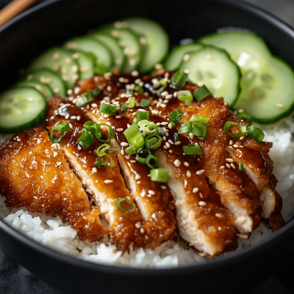 Golden Fried Chicken Katsu with Tonkatsu Sauce