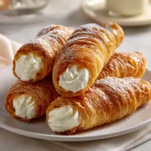 Italian Cream Stuffed Cannoncini Recipe