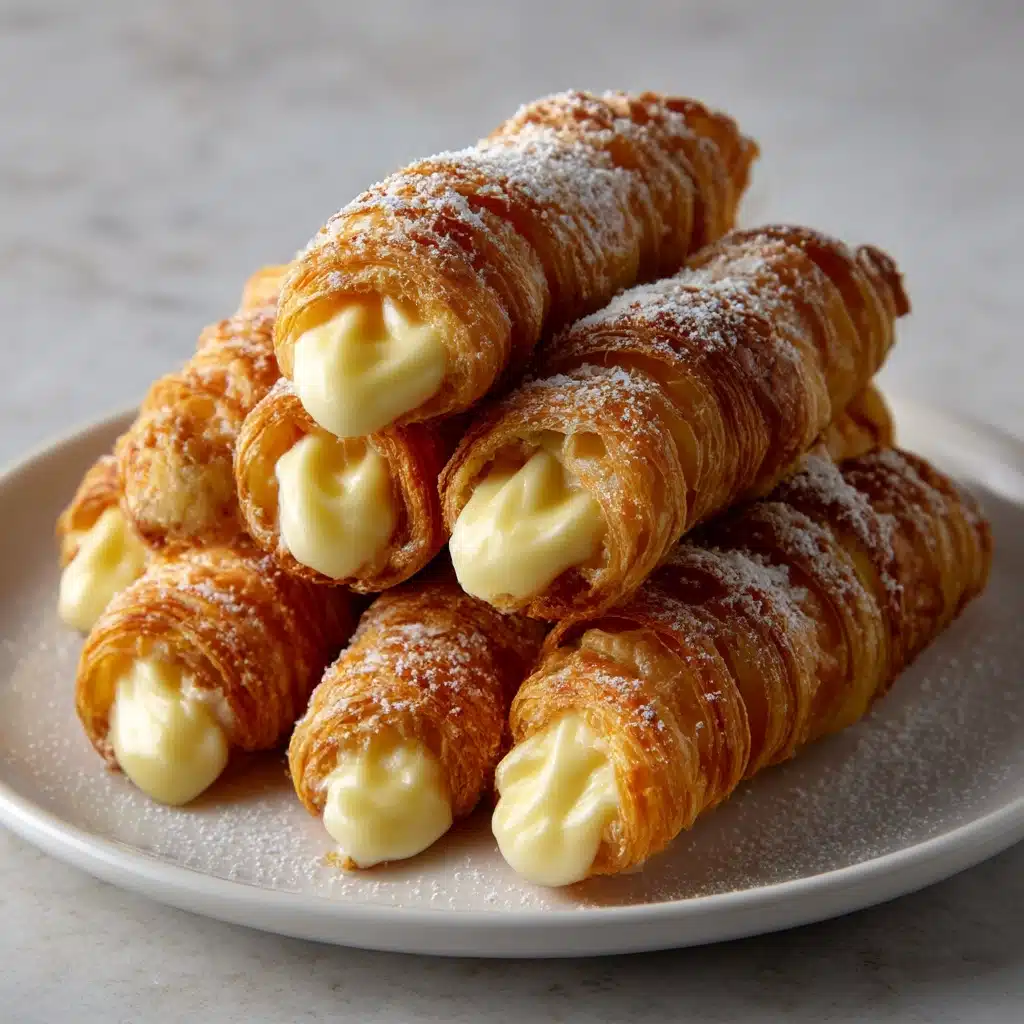 Italian Cream Stuffed Cannoncini Recipe - Recipe Image
