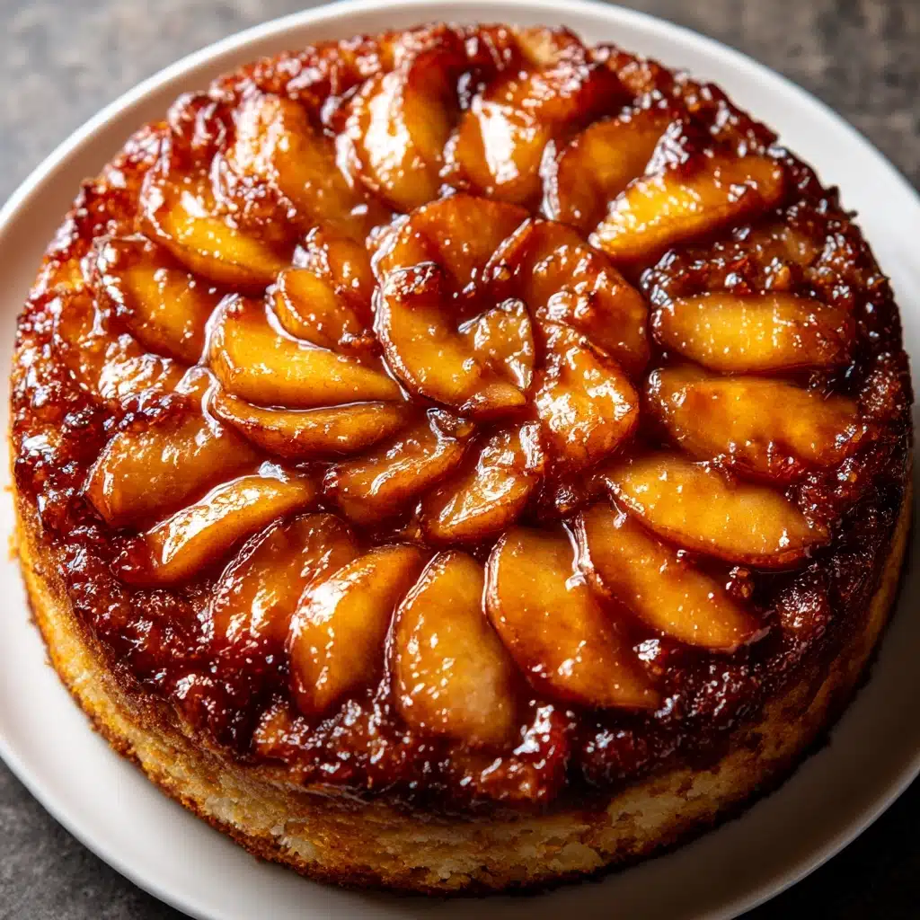 Brown Butter Apple Upside Down Cake Recipe - Recipe Image