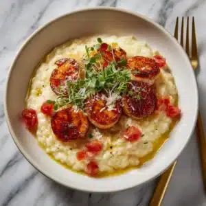 Pesto Shrimp and Parmesan Risotto Recipe