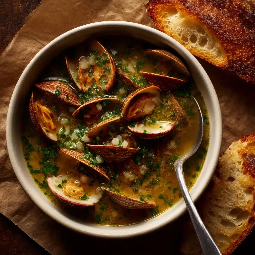 Clams in Fennel Broth with Parsley Vinaigrette Recipe - Recipe Image