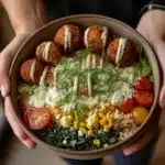 Summer Bliss Bowls with Sweet Potato Fritters and Jalapeño Ranch Recipe