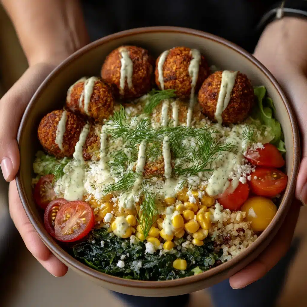 Summer Bliss Bowls with Sweet Potato Fritters and Jalapeño Ranch Recipe