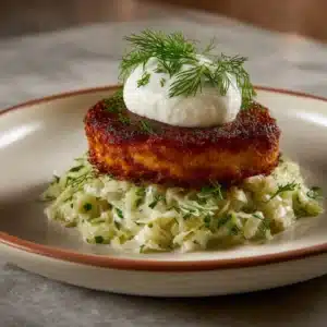 Yummy Salmon Burgers with Slaw Recipe