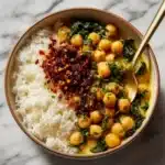 Steph’s Chickpea Curry with Spinach and Rice Recipe