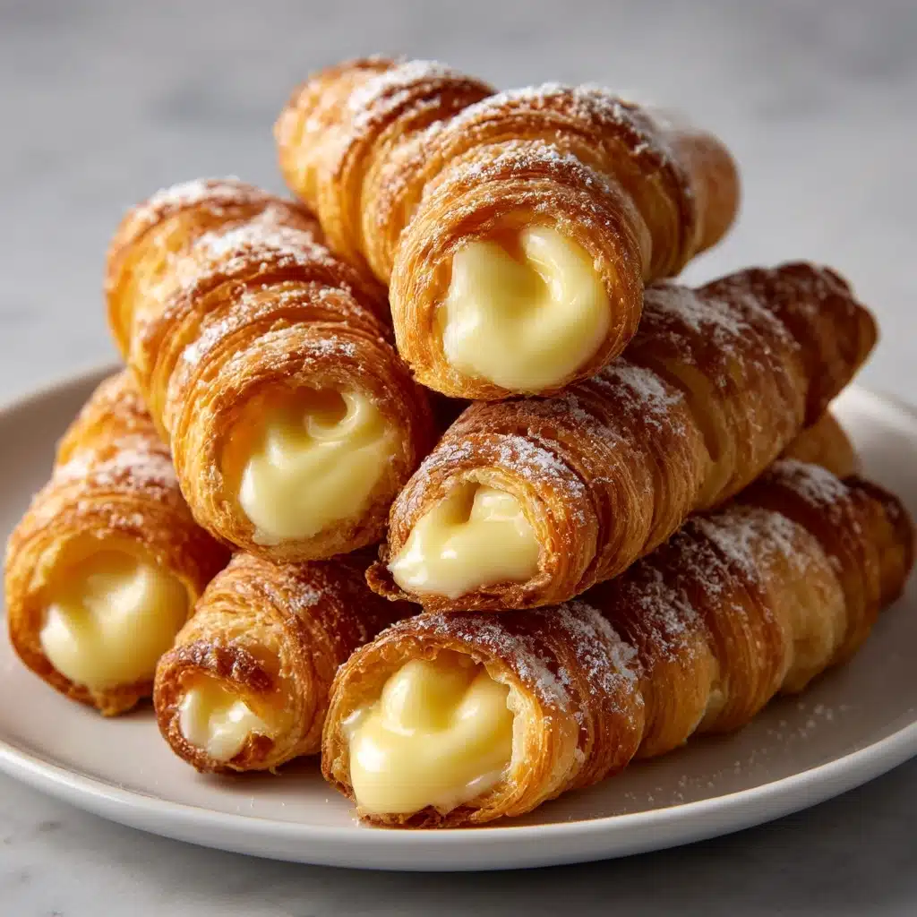 Italian Cream Stuffed Cannoncini Recipe - Recipe Image