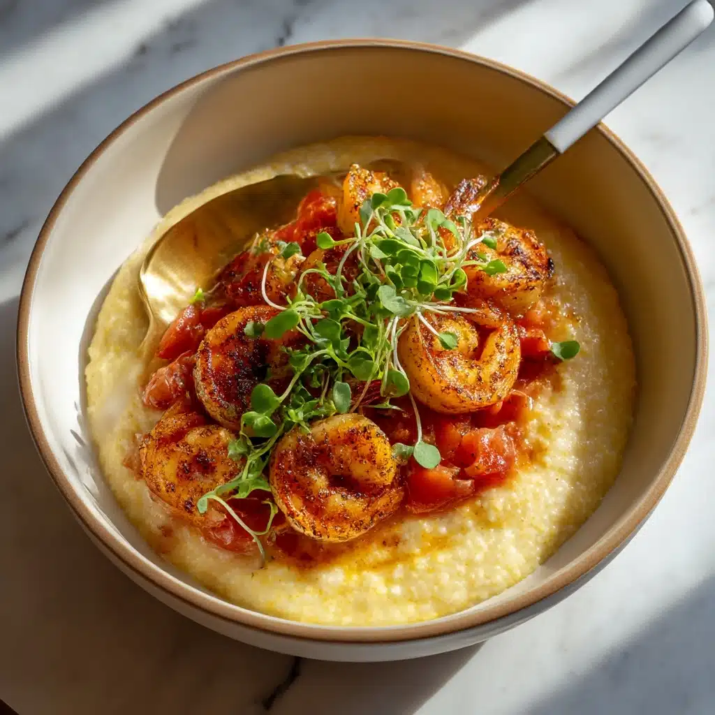 Pesto Shrimp and Parmesan Risotto Recipe - Recipe Image