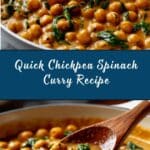 Steph’s Chickpea Curry with Spinach and Rice Recipe