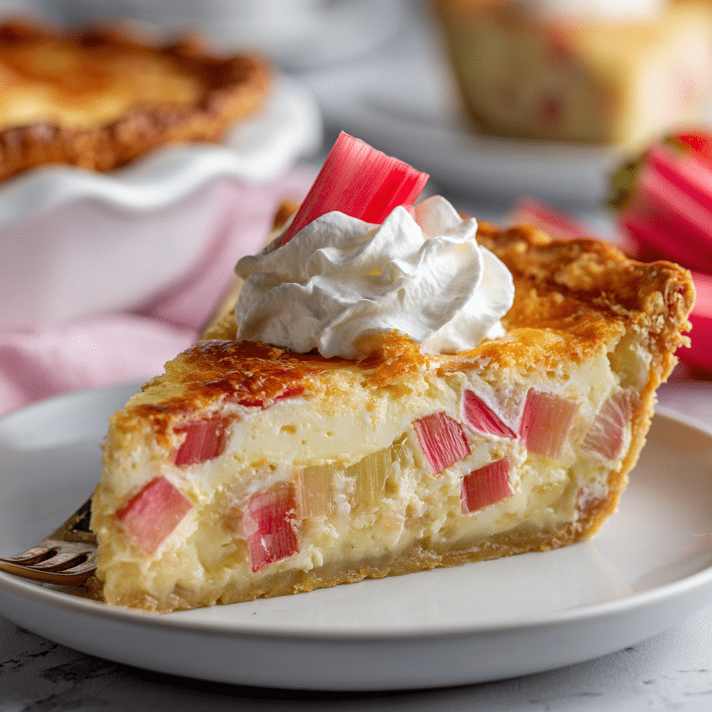 Rhubarb Custard Pie