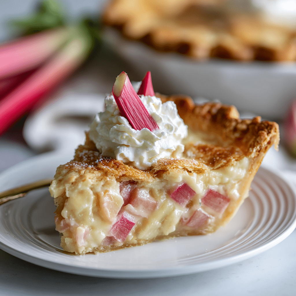 Rhubarb Custard Pie